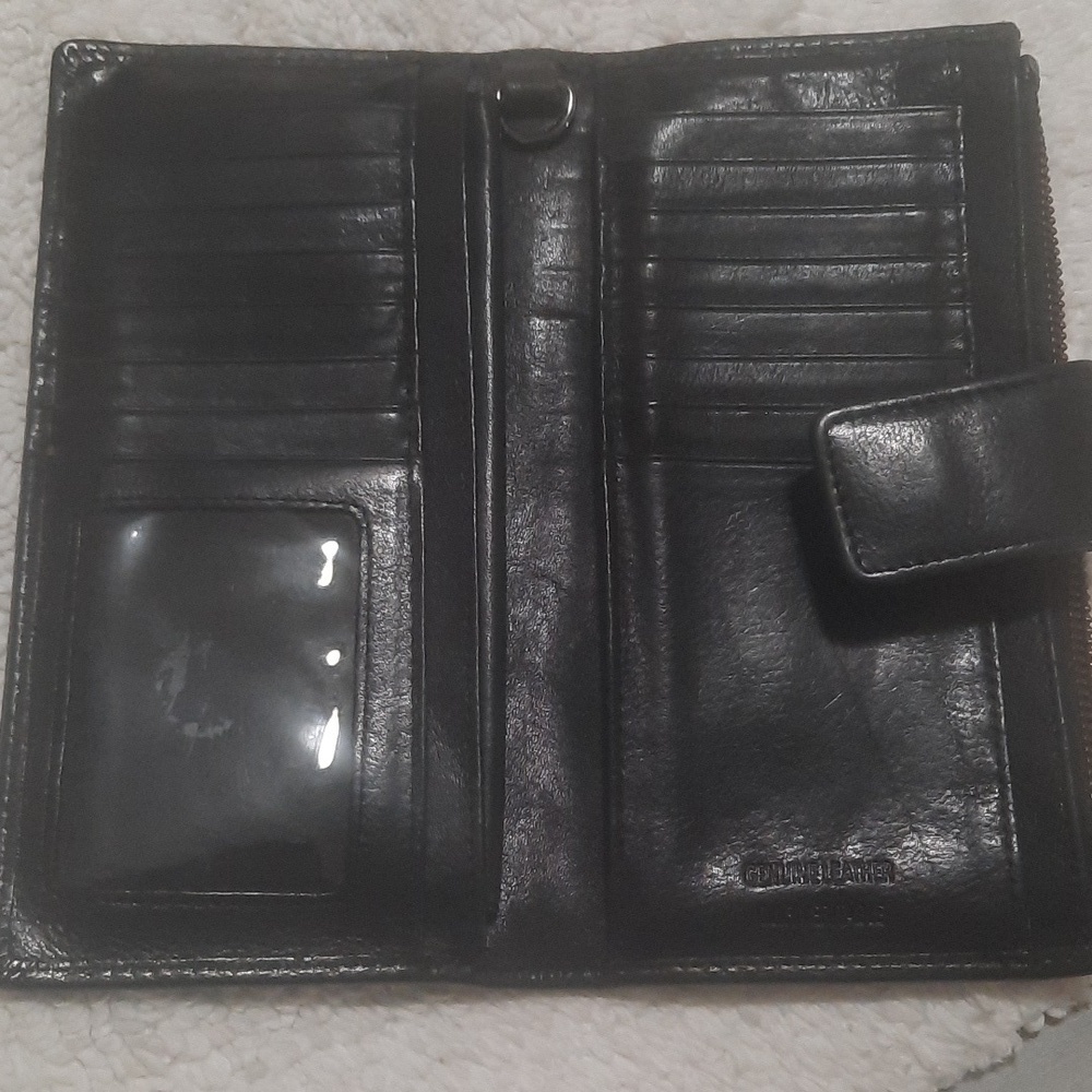 Rachel Roy Black Leather Wallet - Picture 3 of 6
